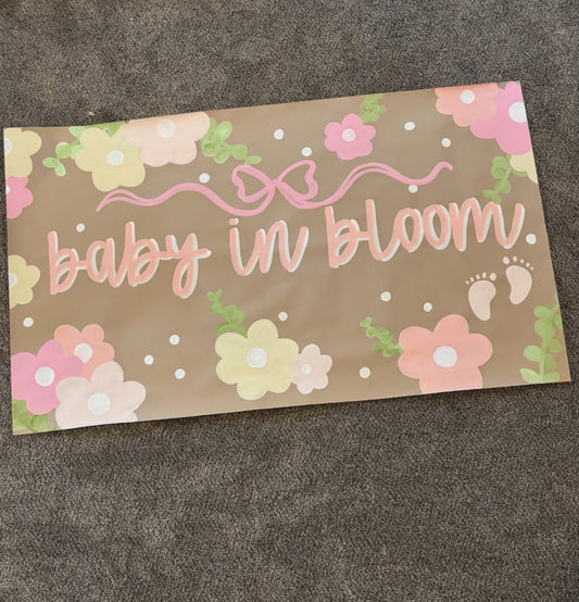 Baby Shower Banner - Custom (35” tall)